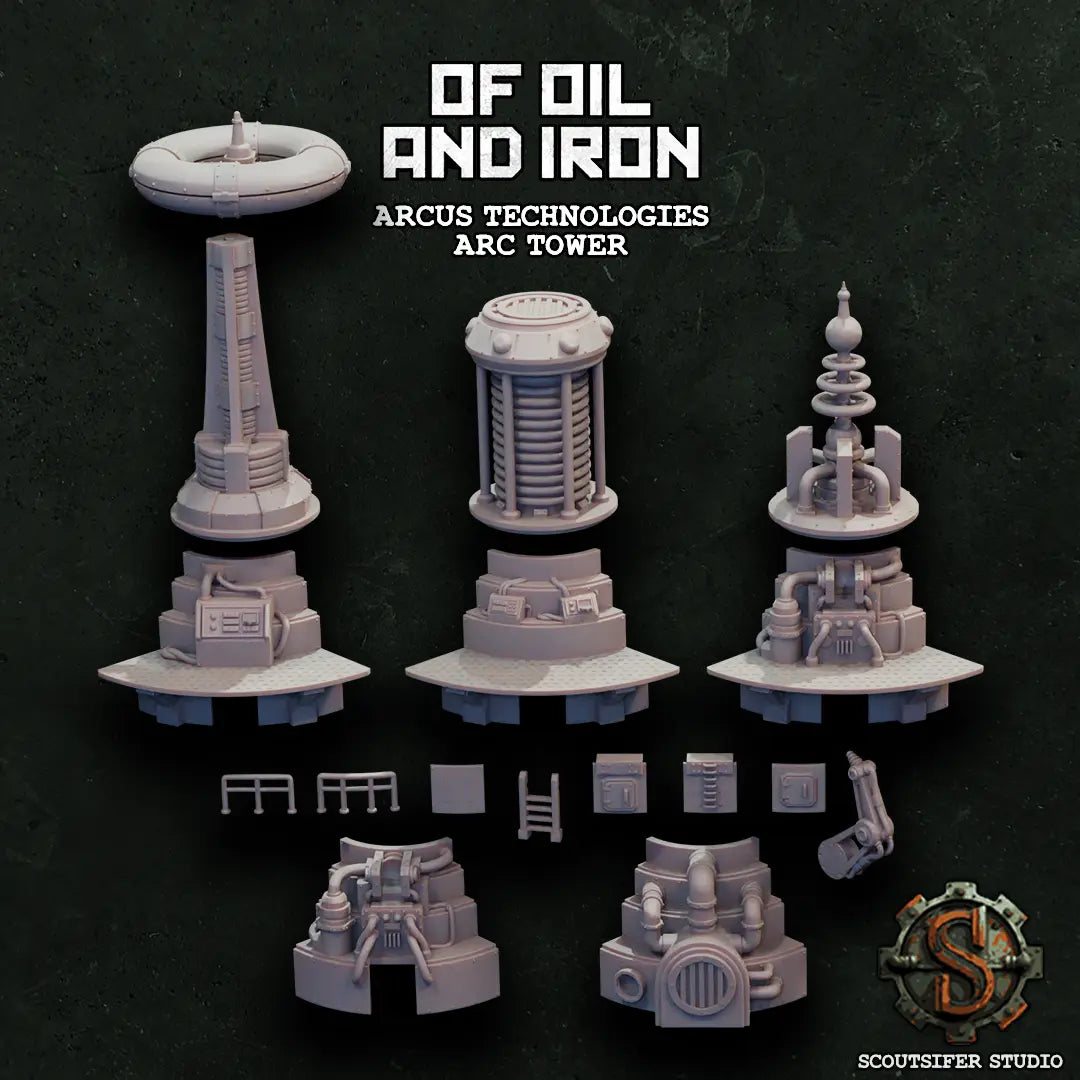 Arc Tower Terrain Set (3) - ARCUS Scoutsifer Studio
