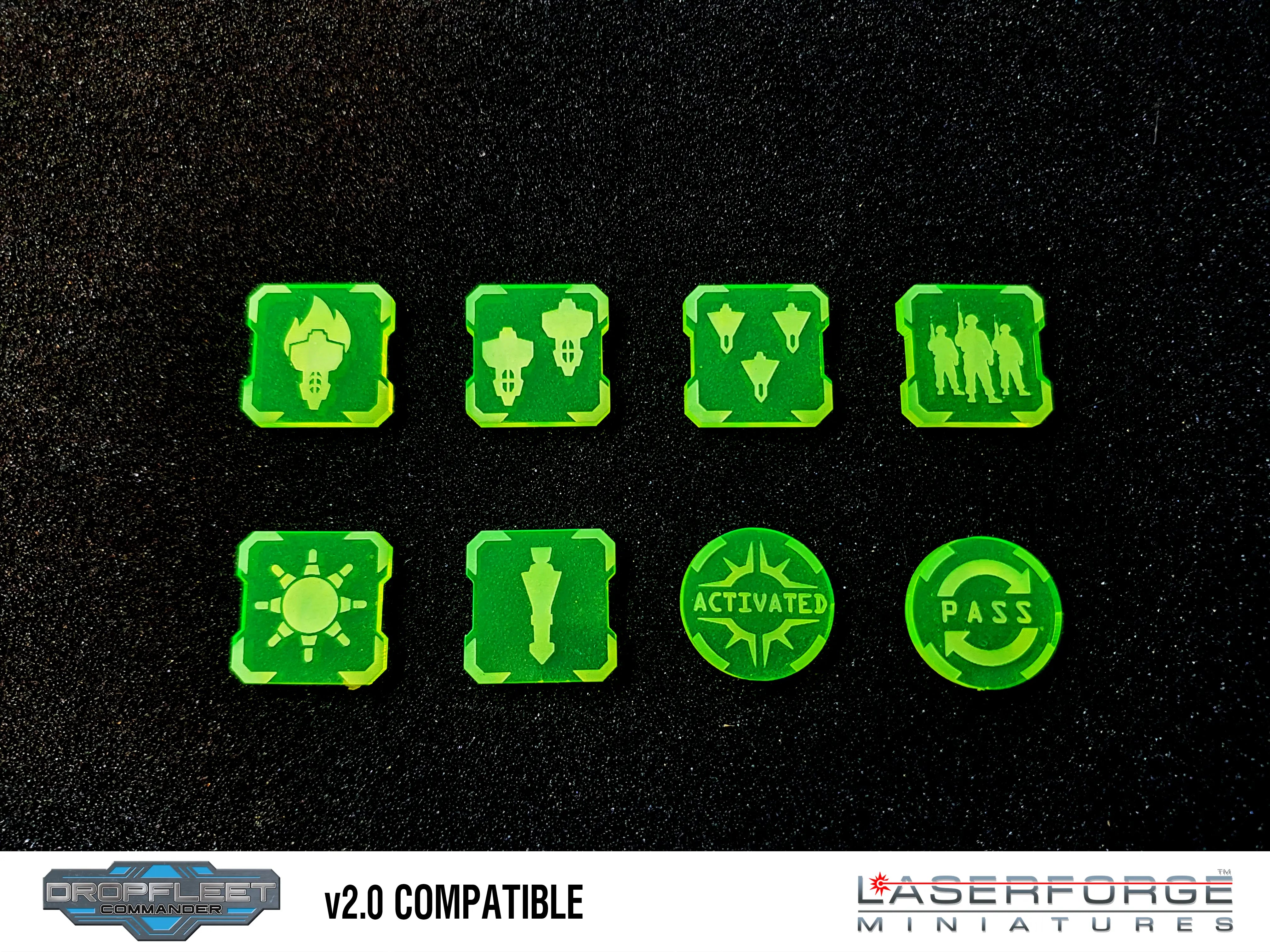 Dropfleet Commander 2.0 - Assets Token Pack (96) Laserforge Miniatures
