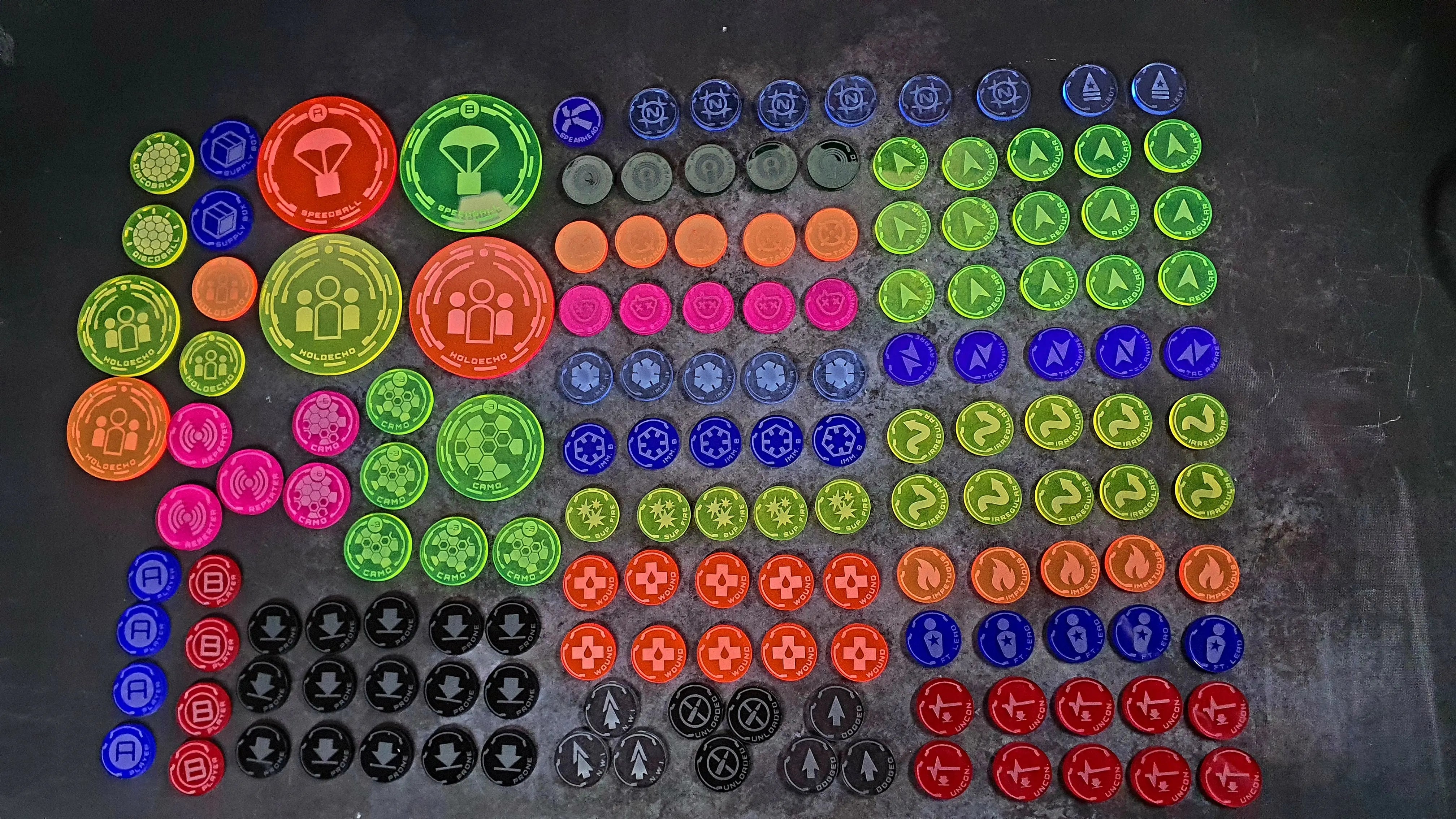 Mega Token Set (147) - Designed for Infinity N5 Laserforge Miniatures